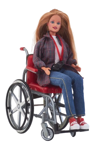 Barbie im Rollstuhl